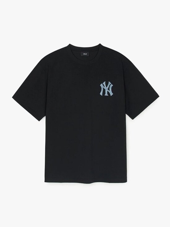 MLB Tops - MLB Unisex Short Sleeve T-Shirt | Denim-Like Monogram Big Lux Tee